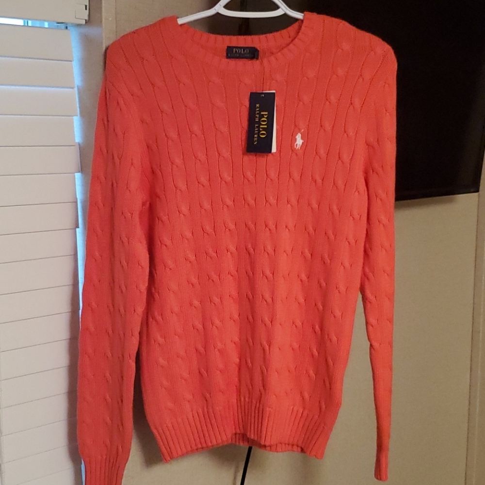 Women's Pink polo sweater
